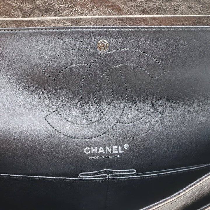 Chanel 07A 2.55 Reissue 226 Flap Bag Bronze Quilted Metallic Leather Crossbody
