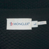 Moncler Maglia Tricot Alla Coreana Padded Zip-Up Cardigan Navy Cotton Size Large