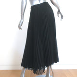 ANINE BING Pleated Midi Skirt Lovisa Black Metallic Size Small