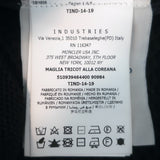 Moncler Maglia Tricot Alla Coreana Padded Zip-Up Cardigan Navy Cotton Size Large