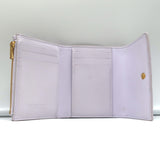 Bottega Veneta Cassette Tri-Fold Wallet Light Lavender Leather
