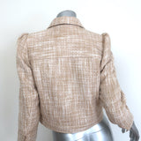 L'Agence Kasey Tweed Jacket Beige Size 2 NEW