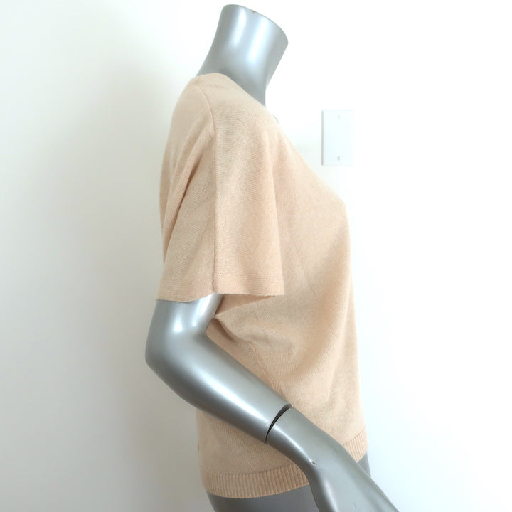 Brochu Walker Ophi Cashmere V-Neck Sweater Buff Size Extra Small NEW