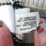 Brunello Cucinelli Sequin-Striped Crewneck Sweater Ecru Cotton Size Medium