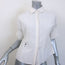 Christian Dior Short Sleeve Button Down Shirt Cream Cotton Size 38