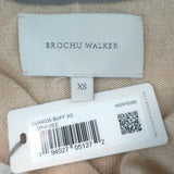 Brochu Walker Ophi Cashmere V-Neck Sweater Buff Size Extra Small NEW