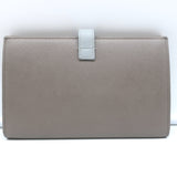 Celine Large Strap Wallet Gray/Blue Bicolor Grained Calfskin