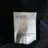 Vince Draped Front Jacket Navy Cotton Boucle Size Medium