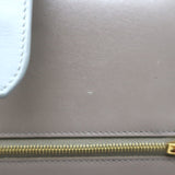 Celine Large Strap Wallet Gray/Blue Bicolor Grained Calfskin