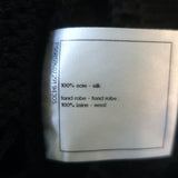 Chanel 17C Crochet Knit Cap Sleeve Maxi Dress Black Silk Size 38