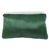 Clare V. FoldOver Clutch Green Calf Hair NEW