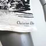 Christian Dior New York T-Shirt Black & White Cotton-Linen Size Medium