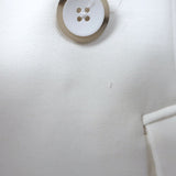 Veronica Beard Thaddeus Dickey Jacket Cream Size 2 Double Breasted Blazer