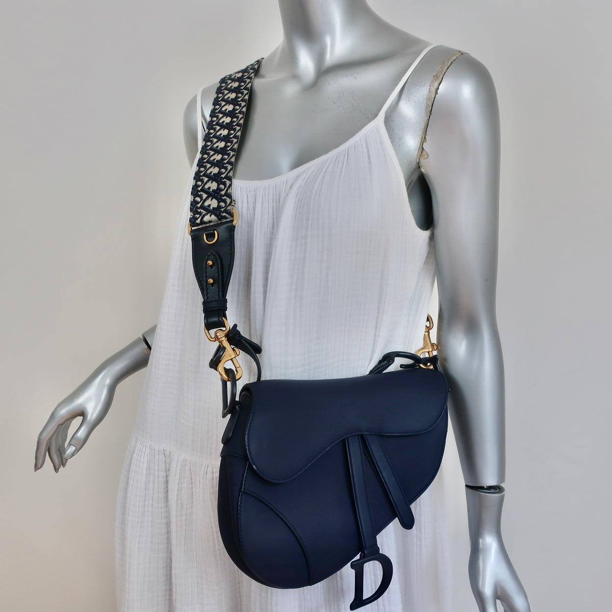 Dior | Oblique Dior Silk Band, Navy, One Size