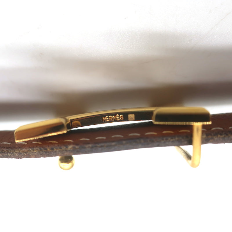 Hermes Reversible H 20mm Belt Brown &amp; Black Leather Size 90