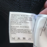 Chanel 21C Open-Knit Button Front Mini Dress Black Cotton Blend Size 42