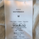 Christian Dior New York T-Shirt Black & White Cotton-Linen Size Medium