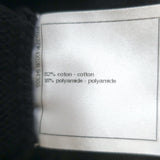 Chanel 21C Open-Knit Button Front Mini Dress Black Cotton Blend Size 42