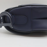Christian Dior Saddle Bag Navy Ultramatte Calfskin Leather