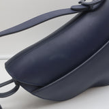 Christian Dior Saddle Bag Navy Ultramatte Calfskin Leather