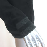 Chanel Metallic-Striped Velour Track Jacket Black Size 42