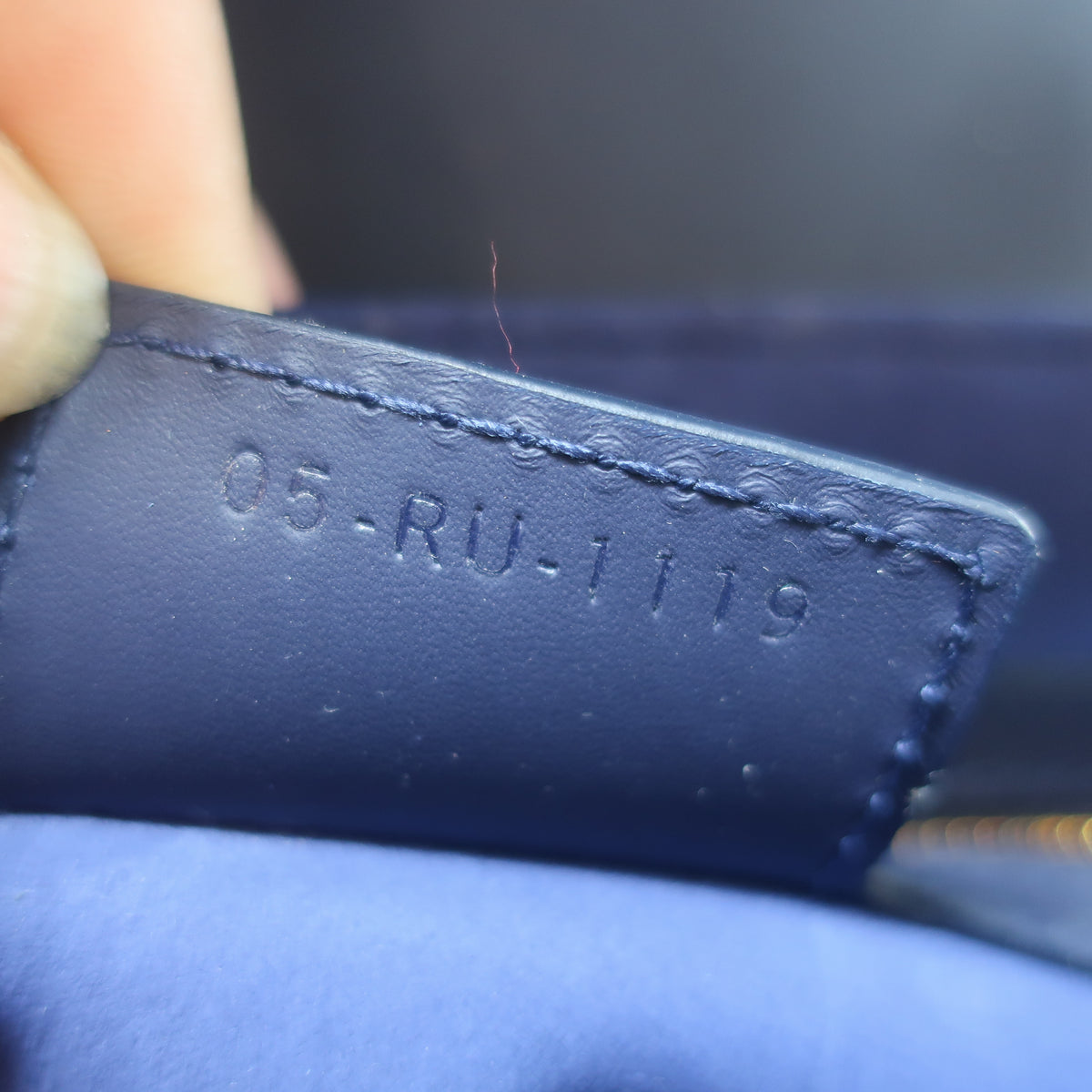 Christian Dior Saddle Bag Navy Ultramatte Calfskin Leather