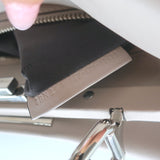 Fendi Peekaboo Medium Whipstitch Satchel Light Gray Leather Shoulder Bag