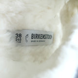 Birkenstock Arizona Shearling Slide Sandals Gray Suede Size 38 NEW