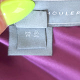 Vintage Iconic Proenza Schouler Bustier Top Purple Embroidered Stretch Satin Size 4