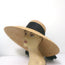 Eugenia Kim Mirabel Satin Bow Straw Sun Hat Natural/Black One Size NEW