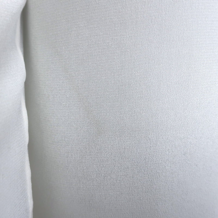 Alice + Olivia Willa Crystal-Embellished Collar Top Cream Silk Size Extra Small