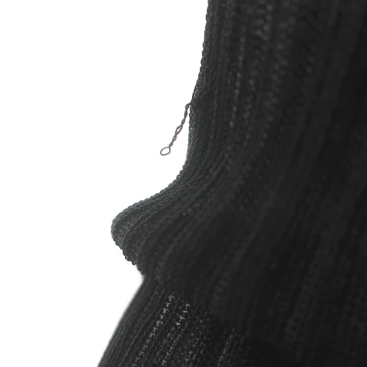Jonathan Simkhai Maebry Crystal-Trim Ribbed Knit Top Black Size Medium NEW