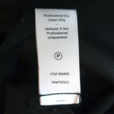 Cinq a Sept Layered Short Sleeve Top Black Chiffon & Ivory Silk Size Small