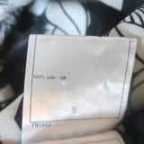 Chanel 10P Halter Mini Wrap Dress Black/White Lion CC Print Silk Size 40