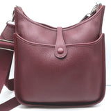 Hermes Evelyne III PM Crossbody Bag Rouge Sellier Leather Palladium Hardware