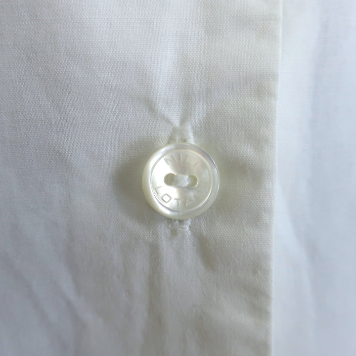 Nili Lotan Everett Ruffled Eyelet-Trim Shirt White Cotton Size Extra Small