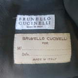 Brunello Cucinelli Belted Felt Coat Soft Teal Wool-Cashmere Size 40