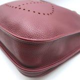 Hermes Evelyne III PM Crossbody Bag Rouge Sellier Leather Palladium Hardware