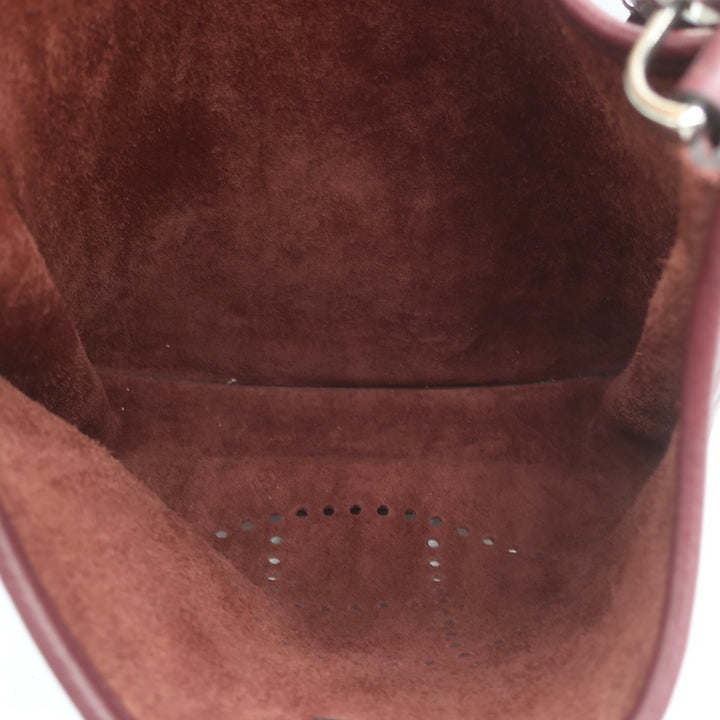 Hermes Evelyne III PM Crossbody Bag Rouge Sellier Leather Palladium Hardware
