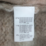 Brunello Cucinelli Striped Mohair Shearling Bomber Jacket Cream/Beige Size Small