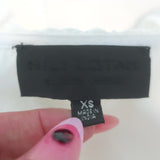 Nili Lotan Everett Ruffled Eyelet-Trim Shirt White Cotton Size Extra Small