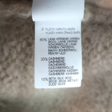 Brunello Cucinelli Striped Mohair Shearling Bomber Jacket Cream/Beige Size Small