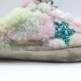 Golden Goose Superstar Sabot Glitter-Star Tie Dye Shearling Sneakers Size 40