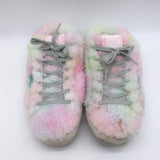 Golden Goose Superstar Sabot Glitter-Star Tie Dye Shearling Sneakers Size 40