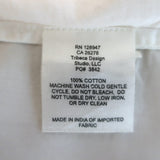 Nili Lotan Everett Ruffled Eyelet-Trim Shirt White Cotton Size Extra Small