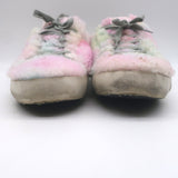 Golden Goose Superstar Sabot Glitter-Star Tie Dye Shearling Sneakers Size 40