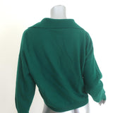 Naadam Cashmere Polo Sweater Emerald Size Small NEW