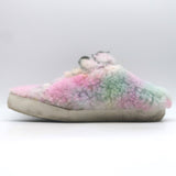 Golden Goose Superstar Sabot Glitter-Star Tie Dye Shearling Sneakers Size 40