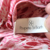 Poupette St Barth Della Tie-Waist Mini Dress Pink Sunflower Size Extra Small