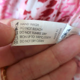 Poupette St Barth Della Tie-Waist Mini Dress Pink Sunflower Size Extra Small